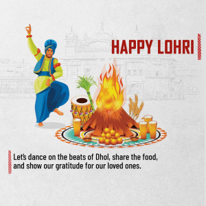 Happy Lohri hd images poster banner status and hd photos